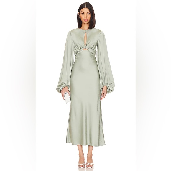 Significant Other Sage Green Demi Maxi Dress - Picture 1 of 6